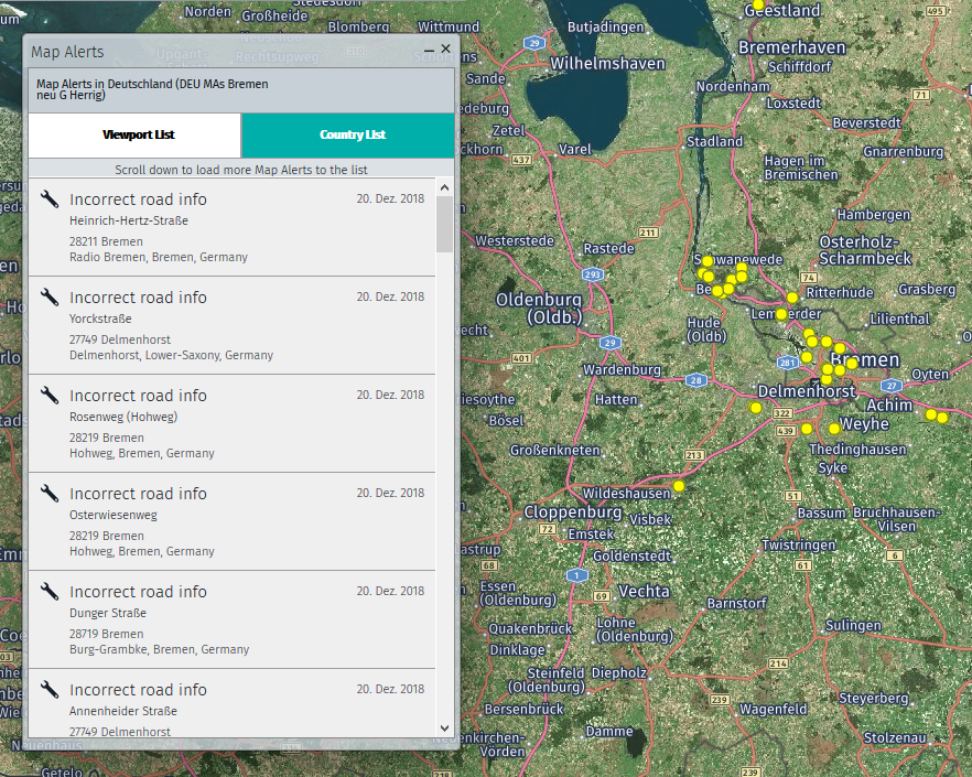 Map Creator: Map Alerts